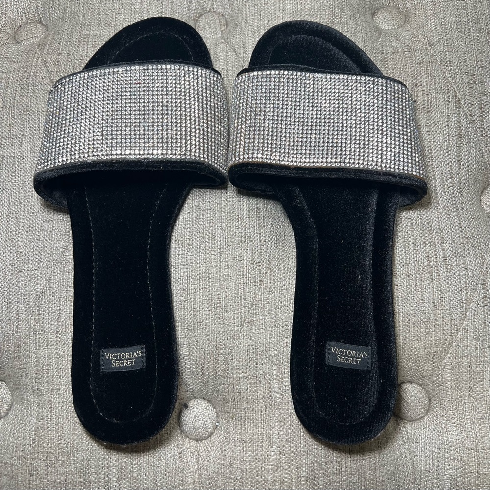 Victoria’s Secret rhinestone slippers